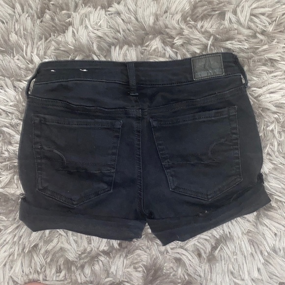 American Eagle black jean shorts - Picture 2 of 3